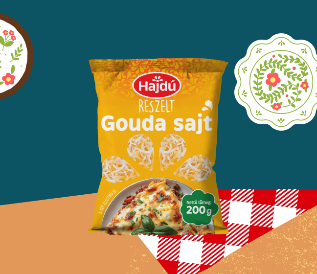 Hajdú reszelt Gouda sajt