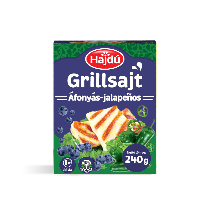 Áfonyás-jalapeños grillsajt