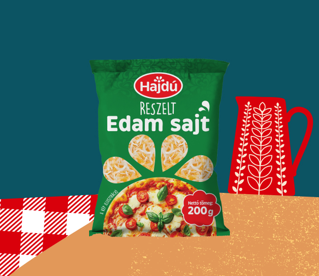 Hajdú reszelt Edam sajt